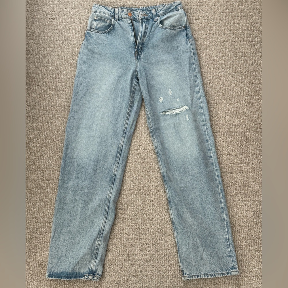 Light Blue Distressed Jeans